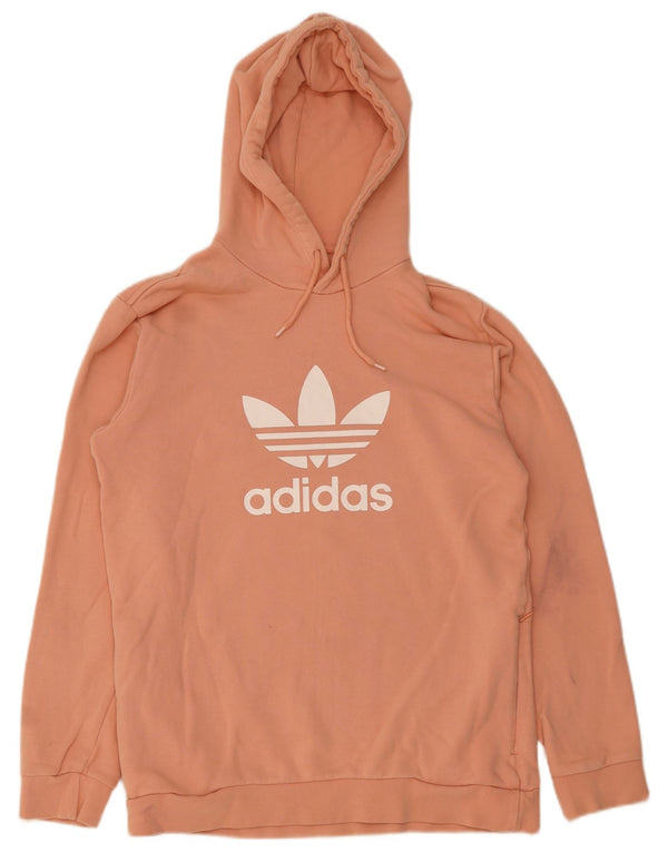 Adidas Damen Graphic Hoodie Pullover UK 14 Mittelrosa