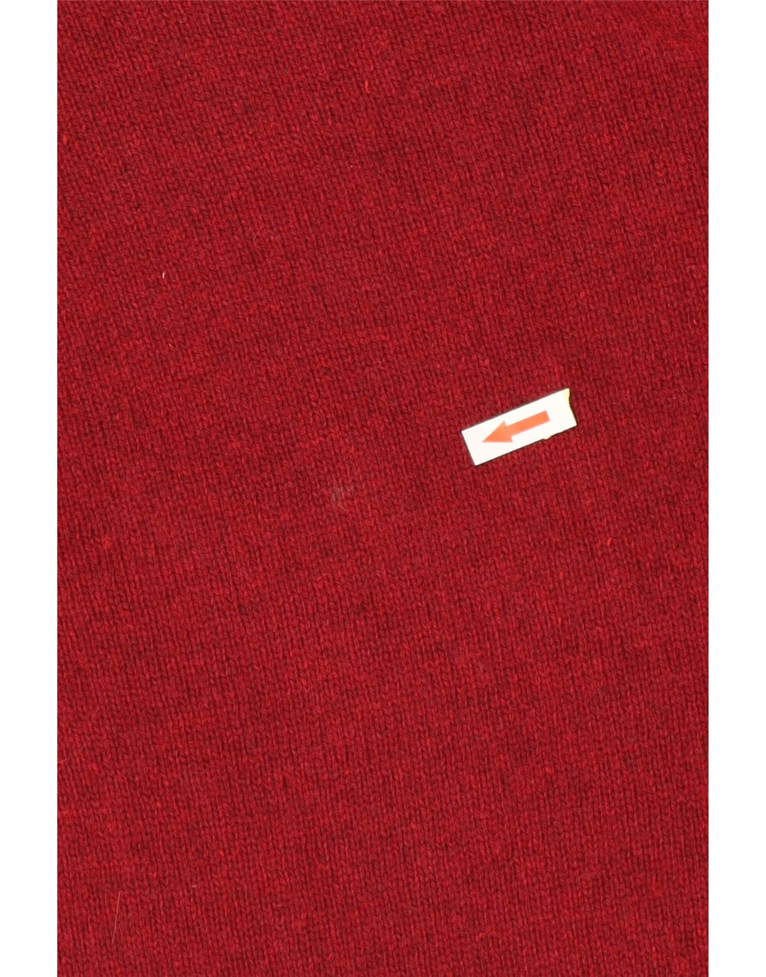 Murphy & Nye Herren-Pullover mit Reißverschluss am Hals, mittlere burgunderrote Wolle