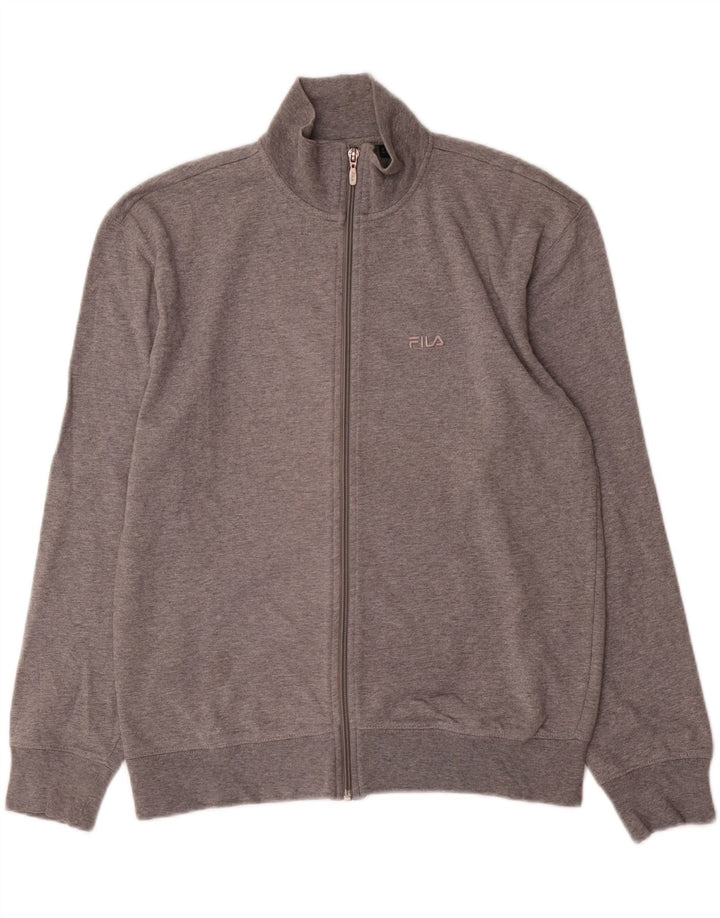 Fila Herren Trainingsanzug Top Jacke XS Grau Baumwolle