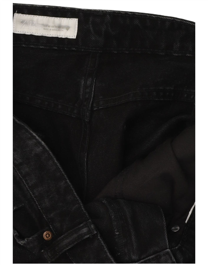 Zara Herren Bootcut Jeans EU 42 Large W32 L33 Schwarz