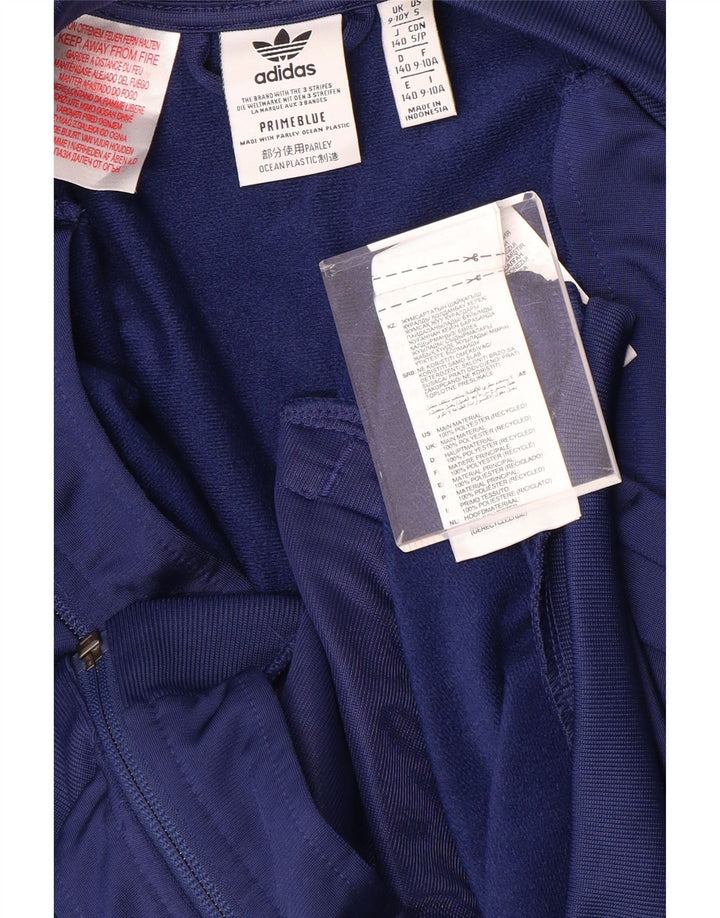 ADIDAS Mädchen Prime Blue Graphic Trainingsanzug-Top-Jacke, 9–10 Jahre, Marineblau