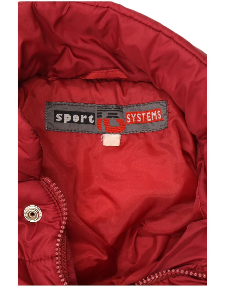 Vintage Herren Wattierte Jacke UK 42 XL Rot