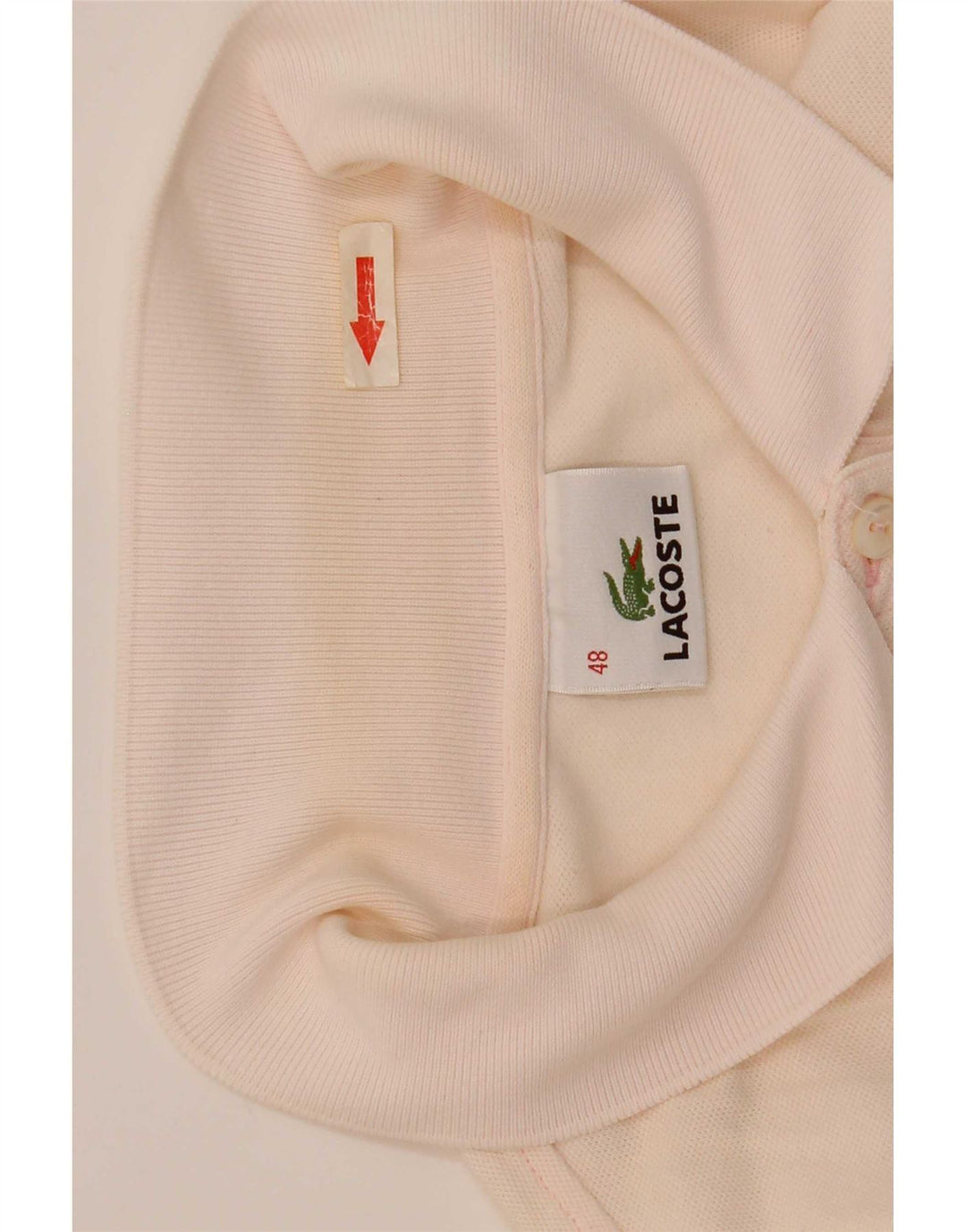 Lacoste Damen Poloshirt Größe 48 XL Rosa Baumwolle
