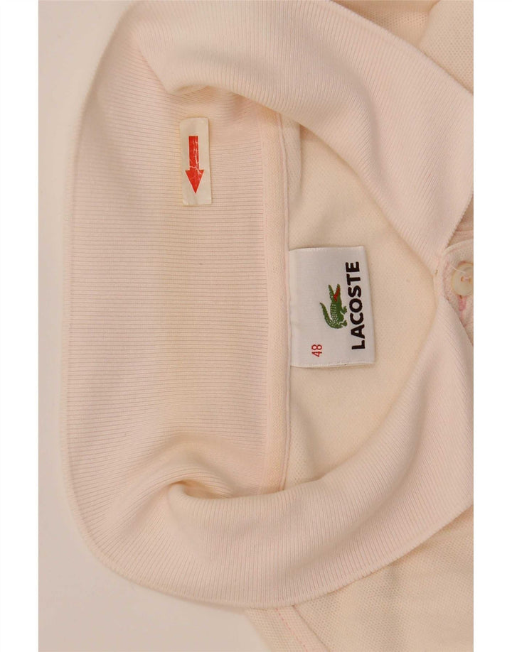 Lacoste Damen Poloshirt Größe 48 XL Rosa Baumwolle