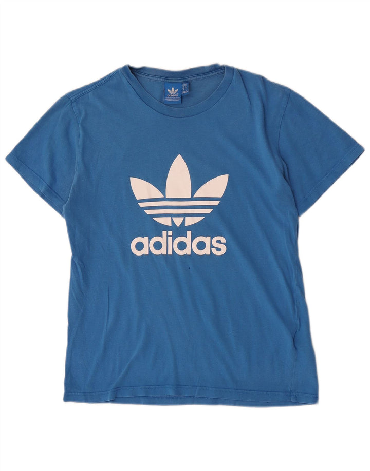 Adidas Herren Grafik T-Shirt Top Small Blau Baumwolle