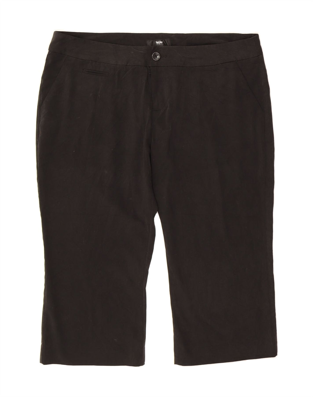 MOSSIMO Womens Straight Capri Trousers US 16 2XL W40 L21 Black Polyester Vintage Mossimo and Second-Hand Mossimo from Messina Hembry 