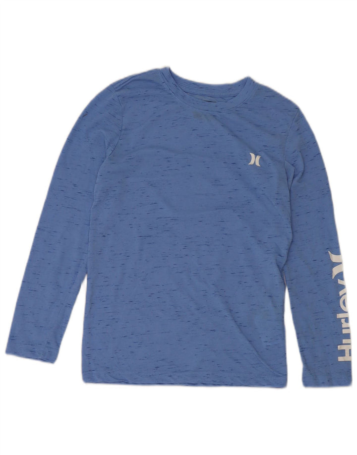 Hurley Langarmshirt mit Grafik für Jungen, 10–11 Jahre, mittelblau meliert