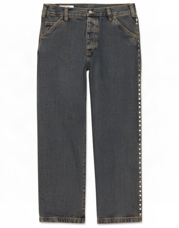 Zara Herren Straight Jeans EU 38 Small W30 L30 Blaue Baumwolle
