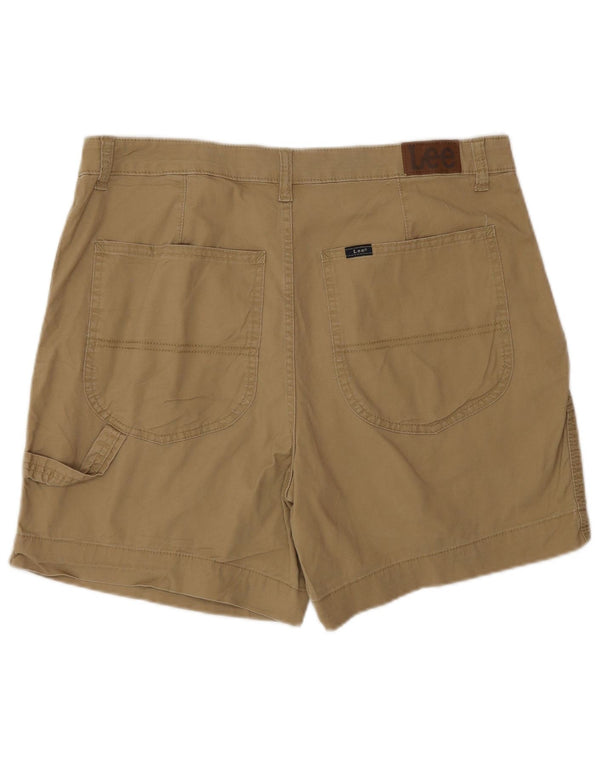 Lee Damen Chinoshorts US 14 XL W34 Beige Baumwolle