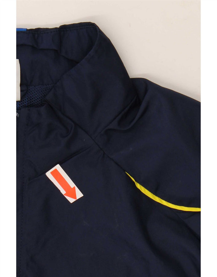 Adidas Herren-Trainingsanzug, Oberteil, Jacke, groß, Marineblau, Polyester