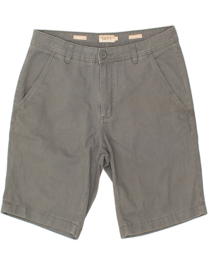 DACK'S Mens Bermuda Shorts IT 48 Medium W34  Grey Cotton Vintage Dack's and Second-Hand Dack's from Messina Hembry 