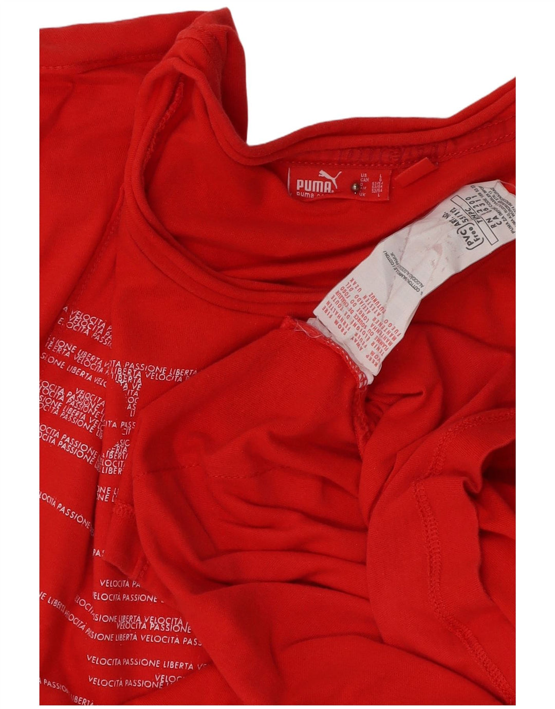 PUMA Herren Ducati Graphic T-Shirt Top Große rote Baumwolle