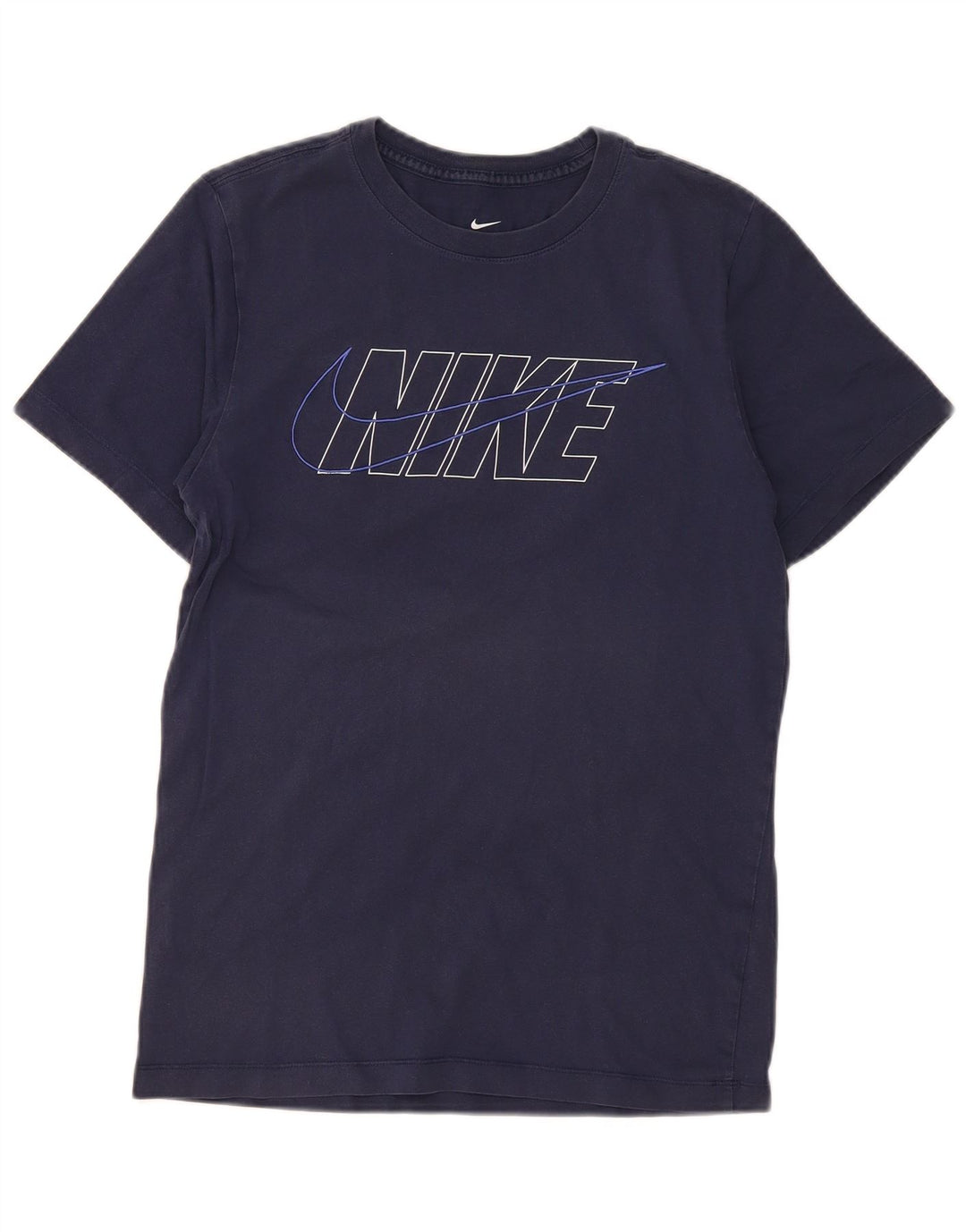 Nike Herren-T-Shirt mit Grafik, Größe S, Marineblau, Baumwolle