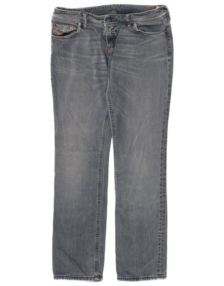 DIESEL Herren Lowky Straight Jeans W31 L32 Blaue Baumwolle