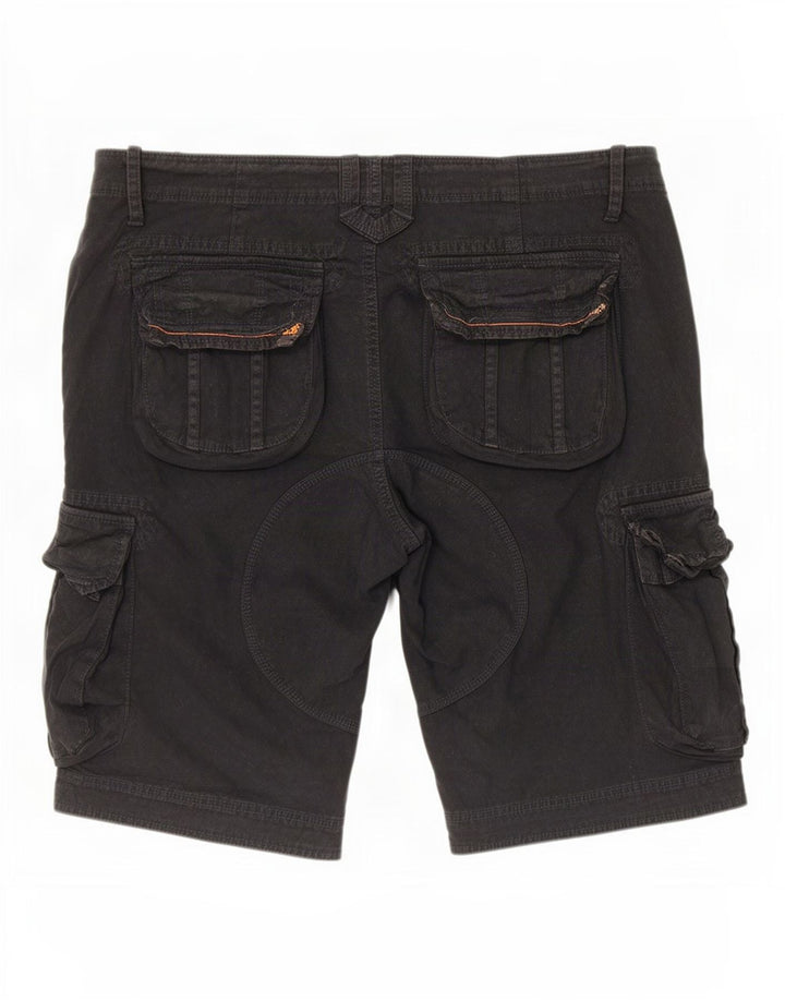 Superdry Herren Cargoshorts 2XL W38 Schwarz Baumwolle