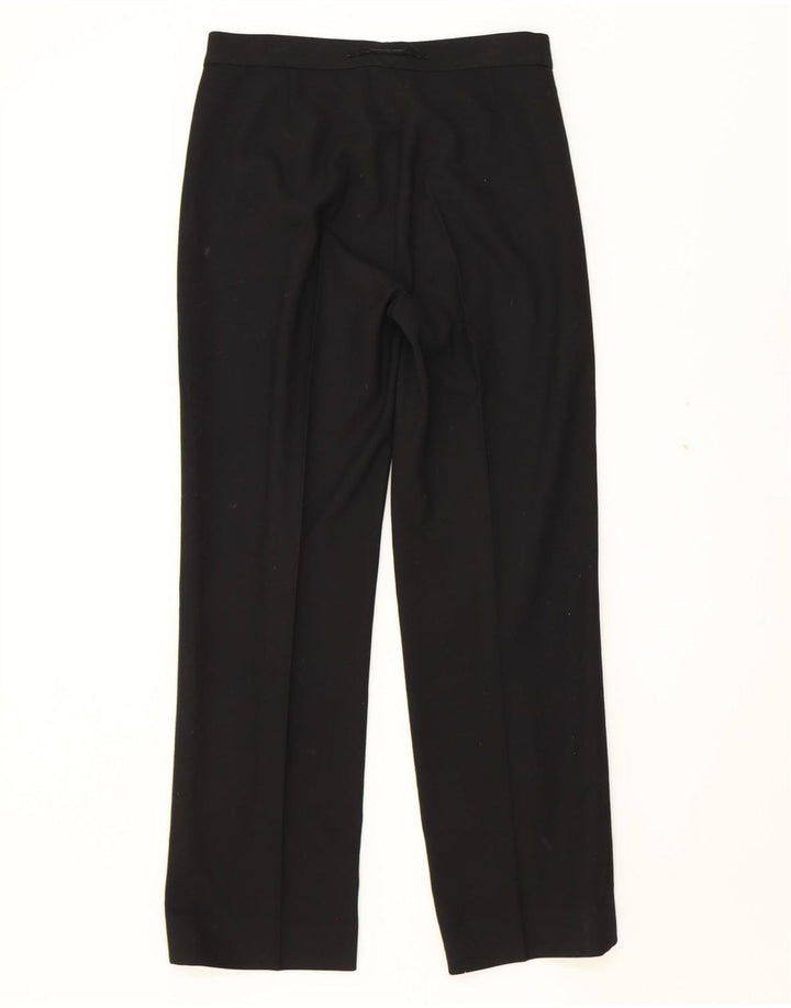 TRUSSARDI Womens Straight Chino Trousers IT 44 Medium W28 L28 Black Vintage Trussardi and Second-Hand Trussardi from Messina Hembry 