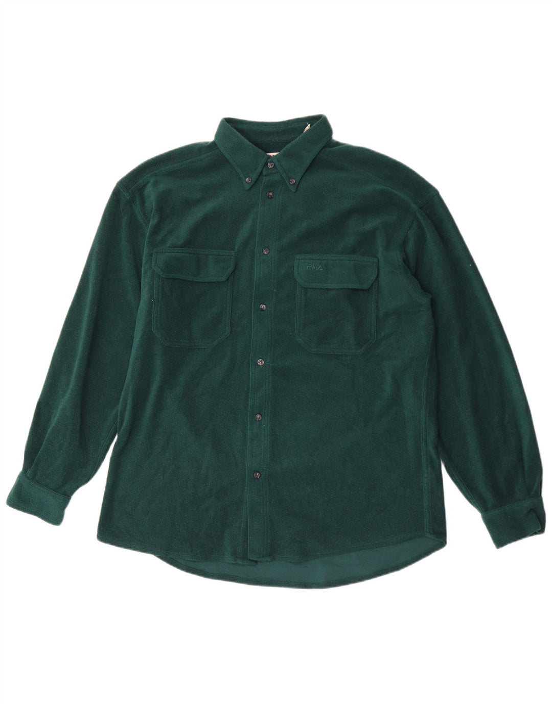 Fila Herren-Fleece-Shirt, großes grünes Polyester
