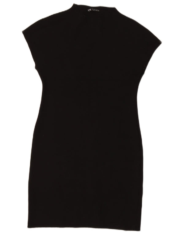 Zara Damen Etuikleid UK 14 Large Schwarz