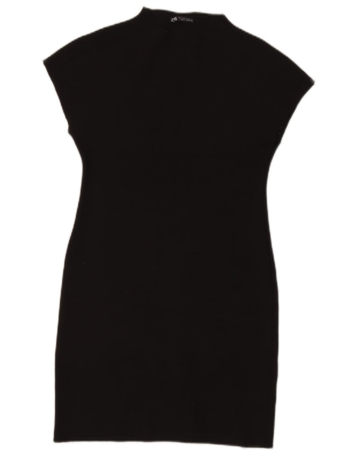 Zara Damen Etuikleid UK 14 Large Schwarz