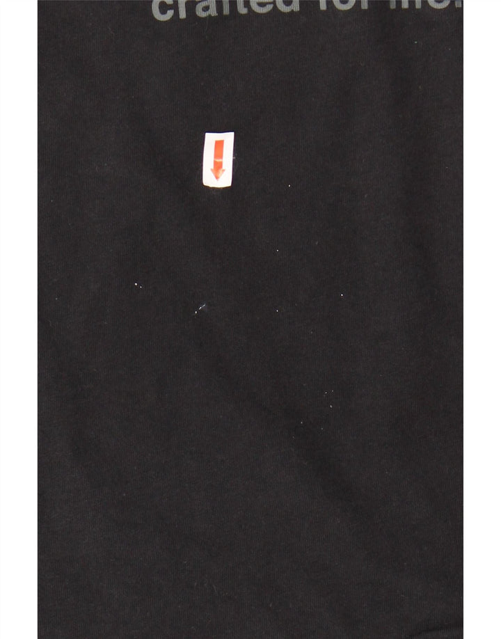 NIKE Boys Graphic T-Shirt Top 10-11 Years Medium Black Cotton
