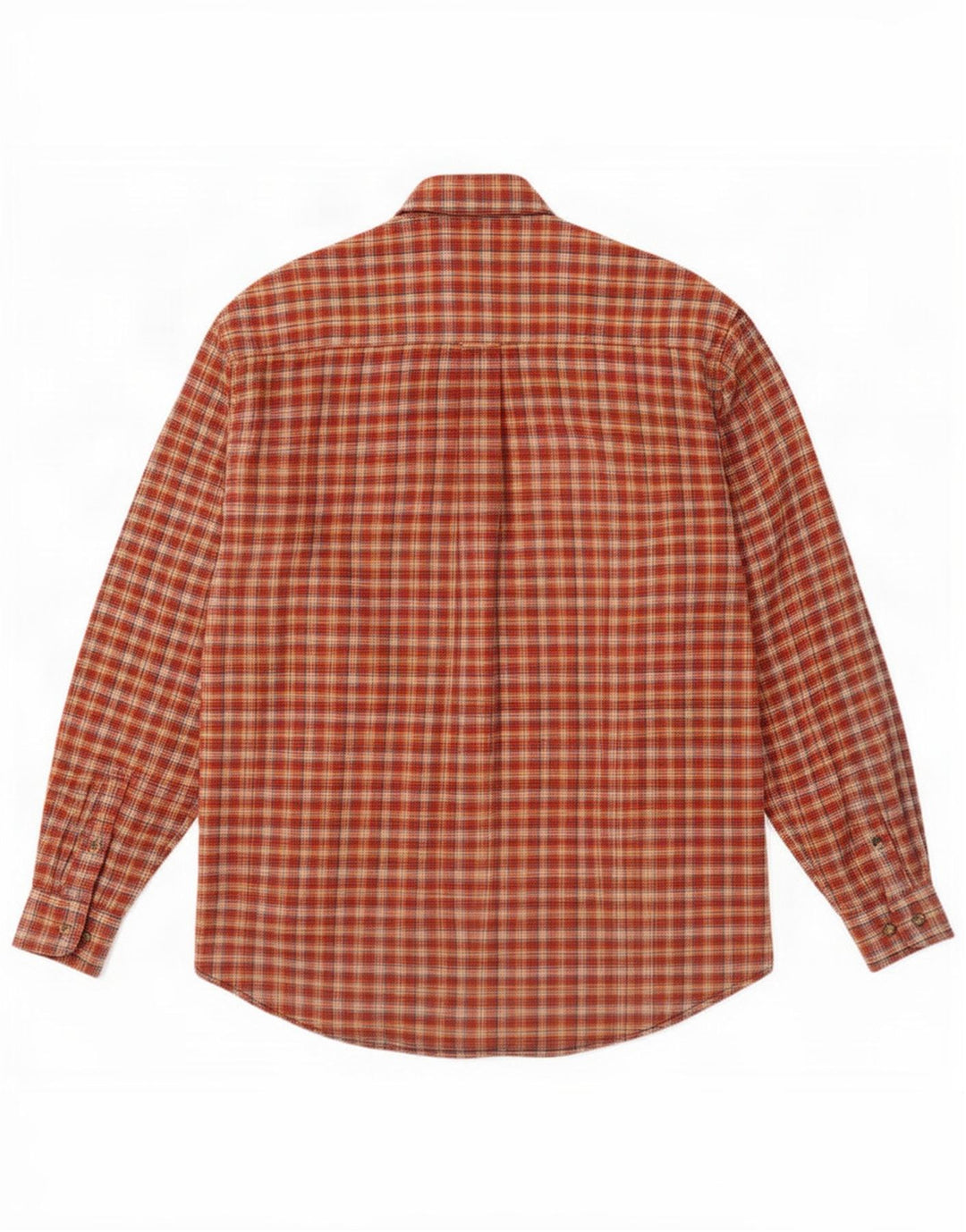 Pierre Cardin Herren Flanellhemd Mittelrot kariert
