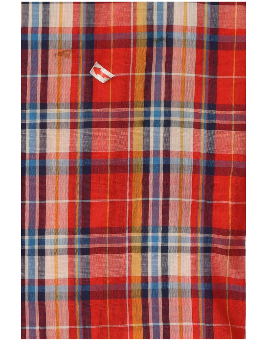Vintage-Shirt für Mädchen, 11–12 Jahre, rot kariertes Polyester