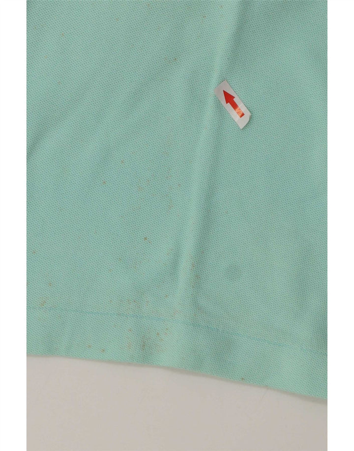 Fila Herren Langarm-Poloshirt IT 48 Medium Türkis Baumwolle