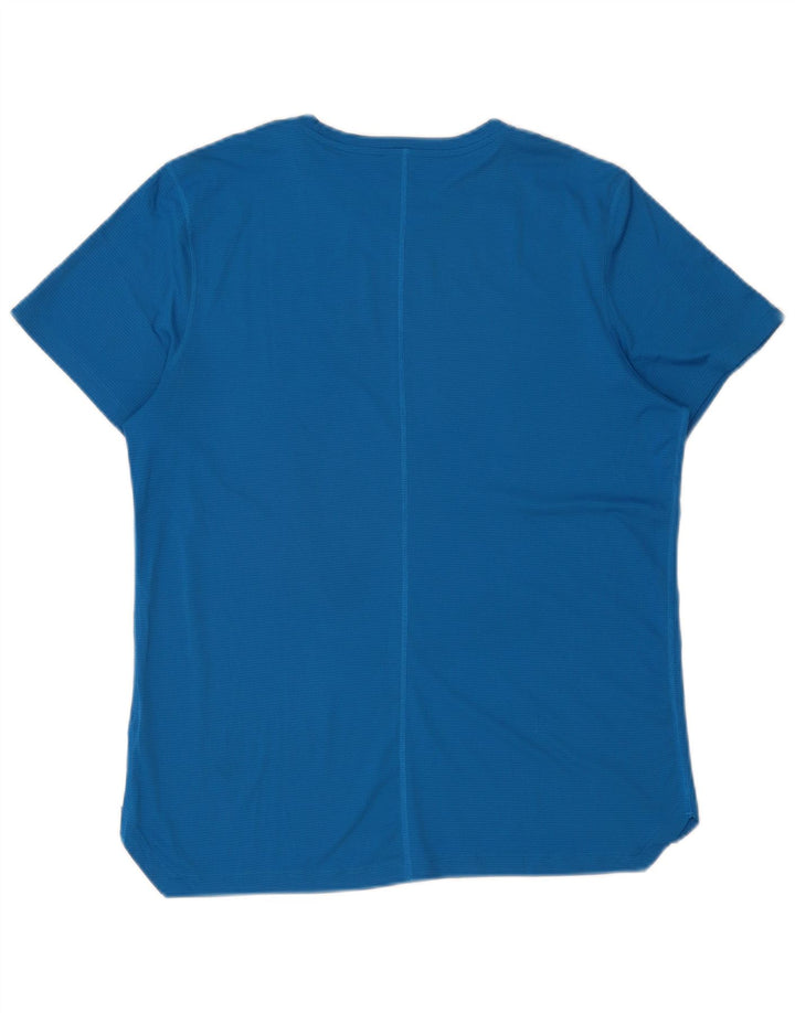 Asics Herren T-Shirt Top Mittelblaues Polyester