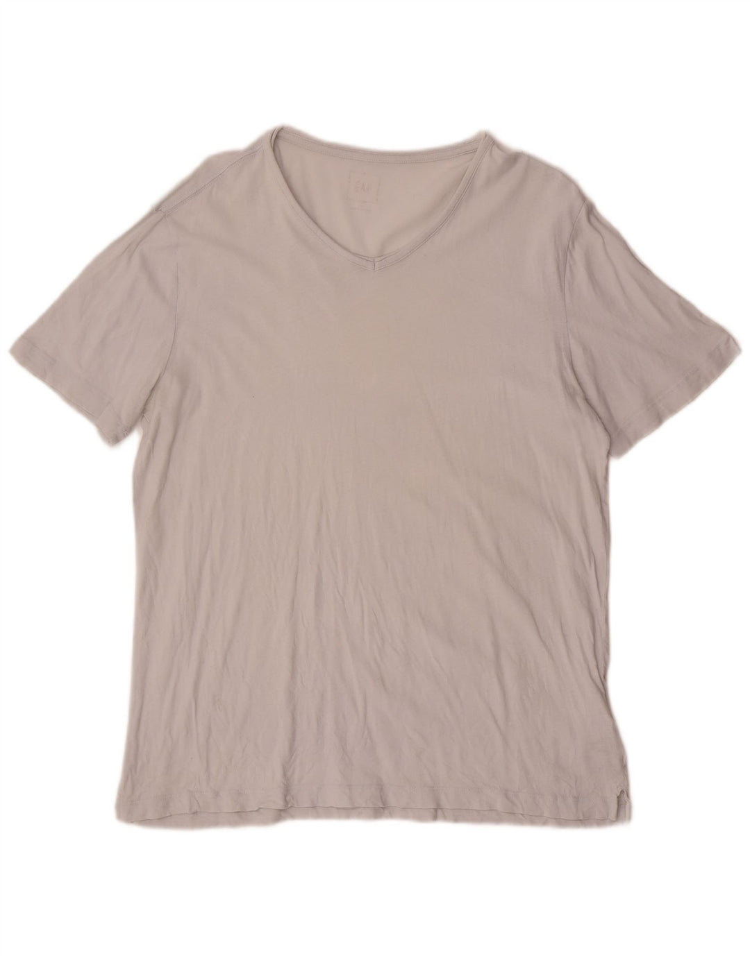 Gap Herren-T-Shirt-Oberteil aus mittelgrauer Baumwolle