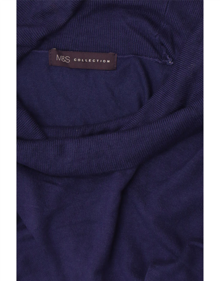 Marks & Spencer Rollkragenpullover für Damen, Gr. 10, Marineblau