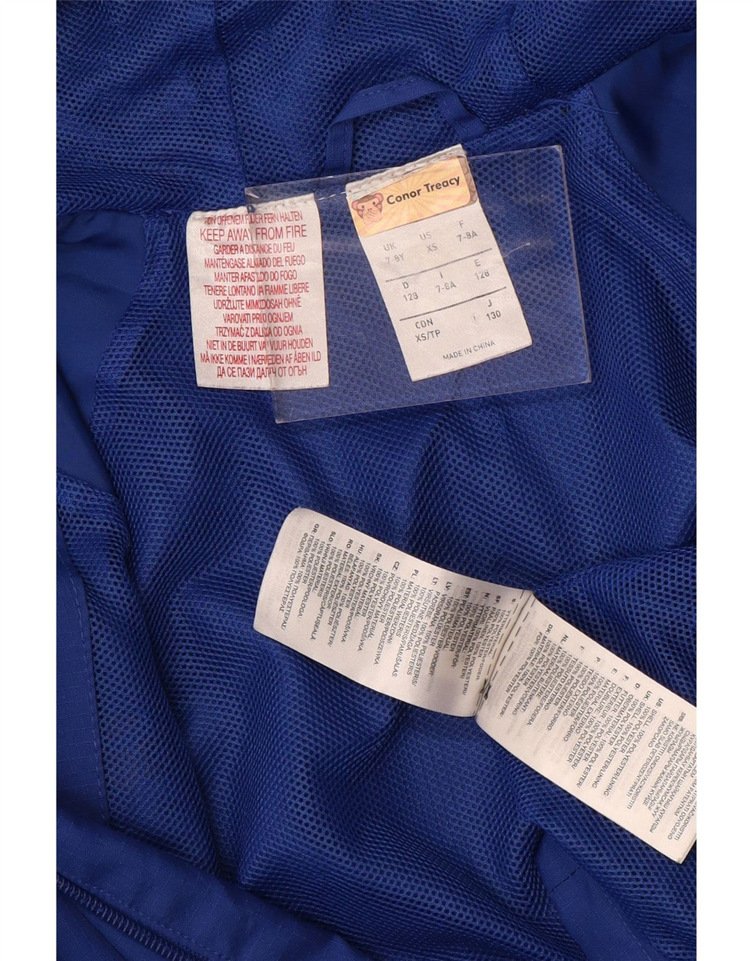 Adidas Jungen Leinster Rugby Regenjacke mit Kapuze, 7–8 Jahre, blaues Polyester