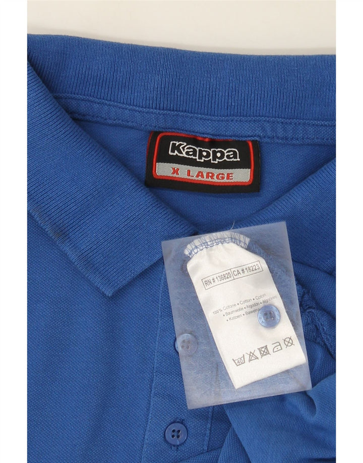 Kappa Herren Poloshirt XL Blau Baumwolle
