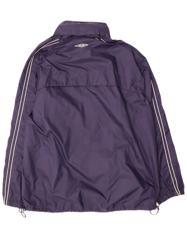 Umbro Herren-Trainingsanzug-Oberteiljacke UK 42 XL Marineblaues Nylon