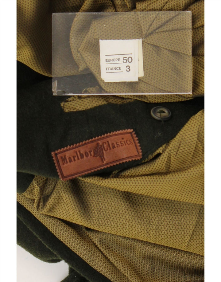 MARLBORO CLASSICS Herren-Blazer mit 2 Knöpfen, EU 50, große grüne Wolle