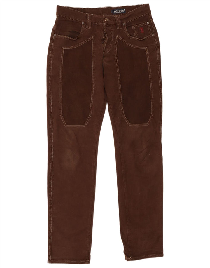 JECKERSON Herren Slim Freizeithose W32 L34 Braune Baumwolle