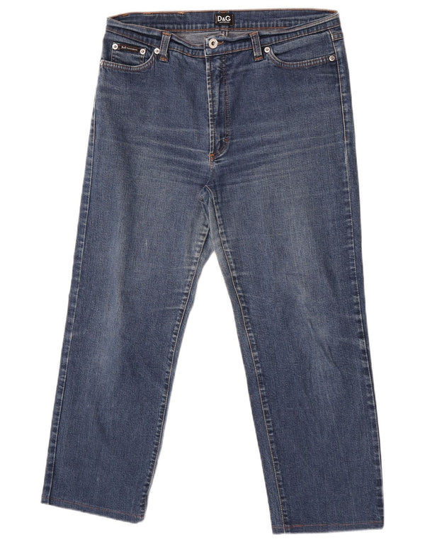 Dolce & Gabbana Damen Kurzjeans IT 48 XL W34 L25 Blaue Baumwolle