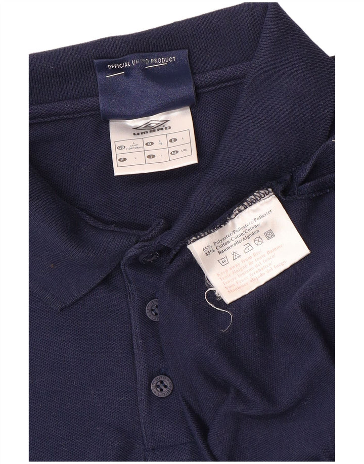 Umbro Herren-Poloshirt, großes marineblaues Polyester