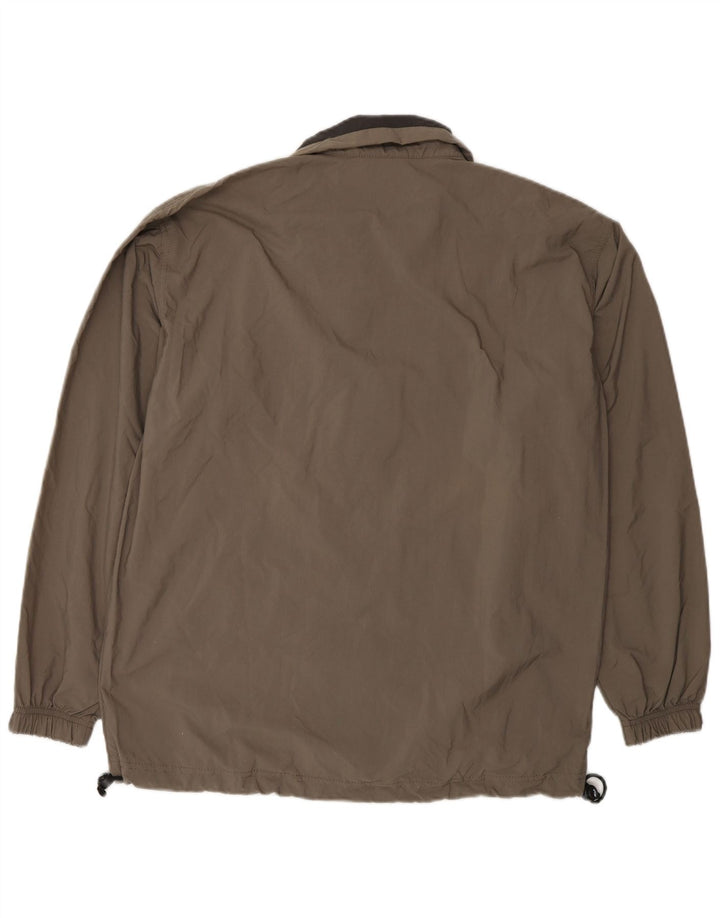 Asics Herren Trainingsanzug Top Jacke UK 36 Small Braun Polyamid