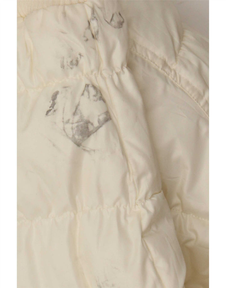 Lee Wattierte Damenjacke mit Kapuze, UK 6, XS, Weiß, Polyamid