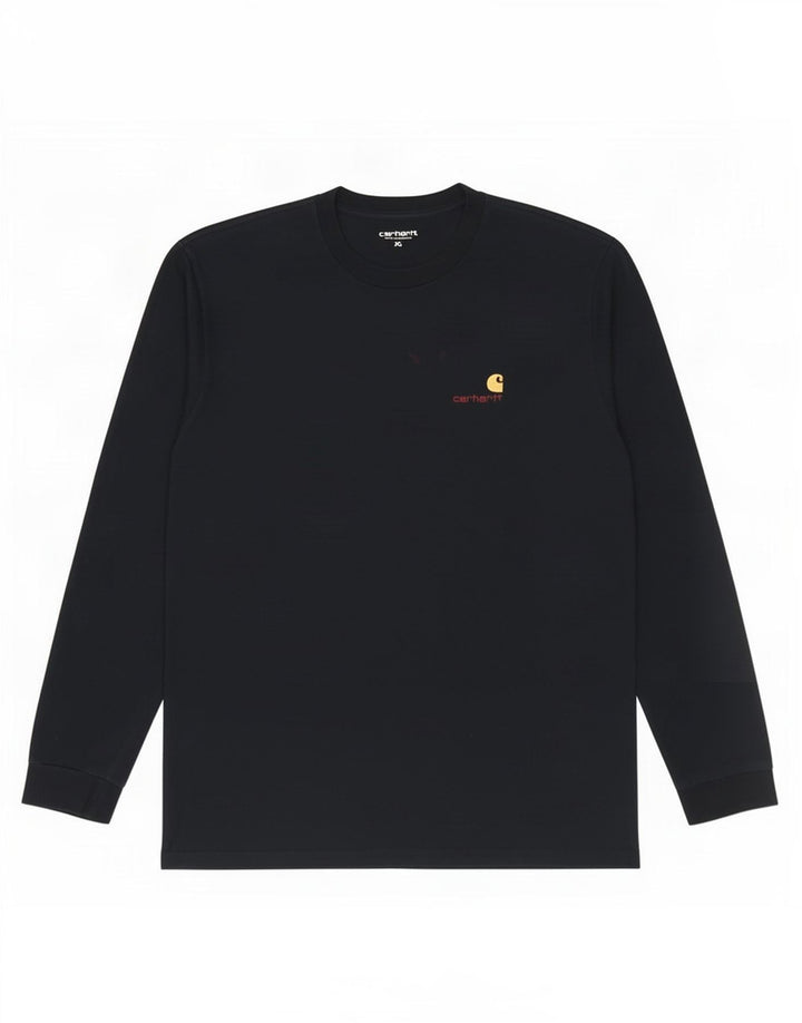 Carhartt Herren Top Langarm XL Marineblau Baumwolle