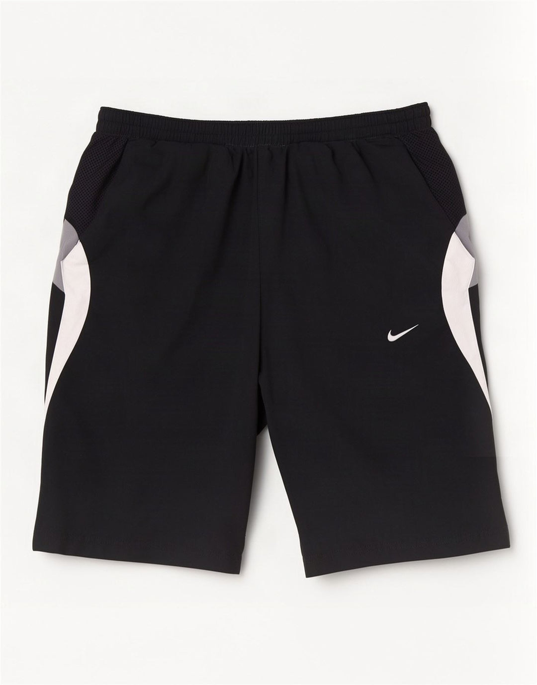 Nike Herren-Sportshorts, Größe S, Schwarz, Colourblock-Polyester