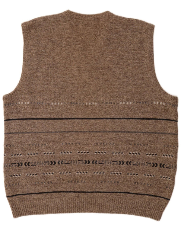 Canda Herren Weste Tank Top 2XL Grau gestreift Acryl