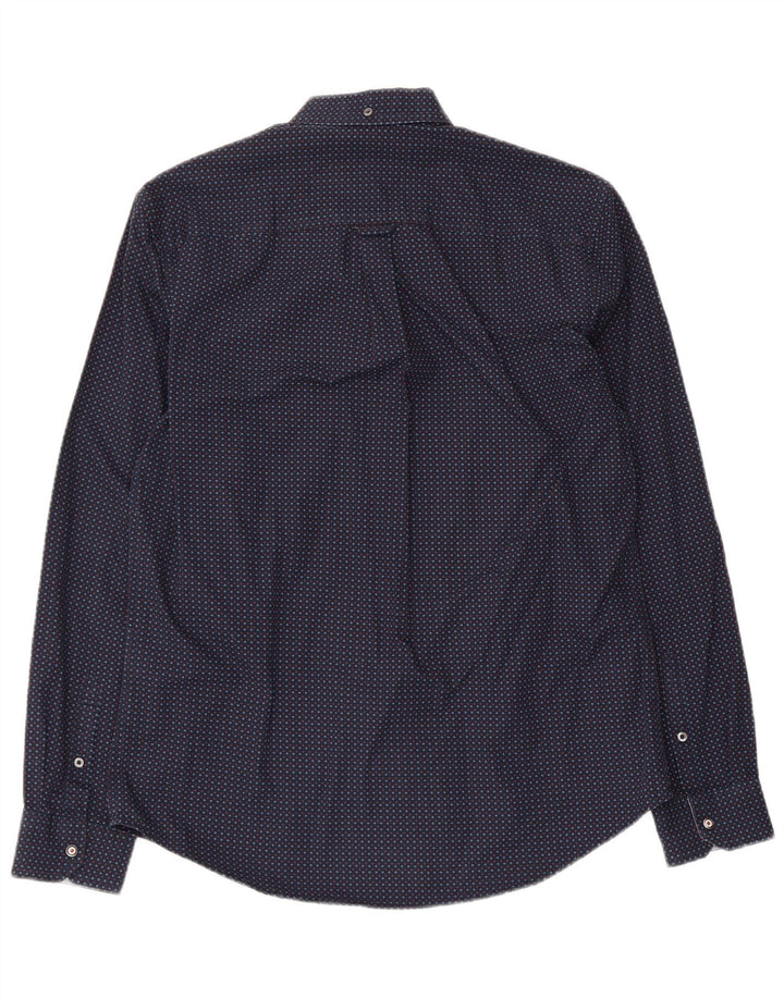 Ben Sherman Herrenhemd aus Baumwolle in mittlerer Marineblau-Optik