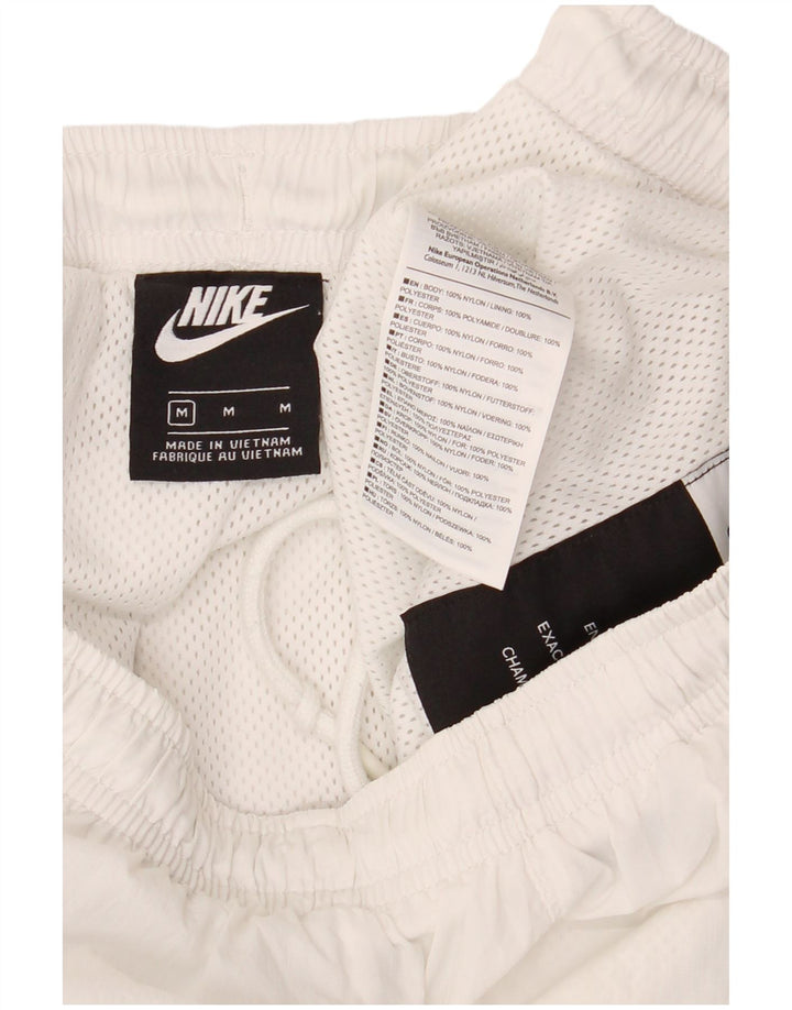 Nike Herren-Trainingshose, Jogginghose, mittelweißes Colourblock-Nylon