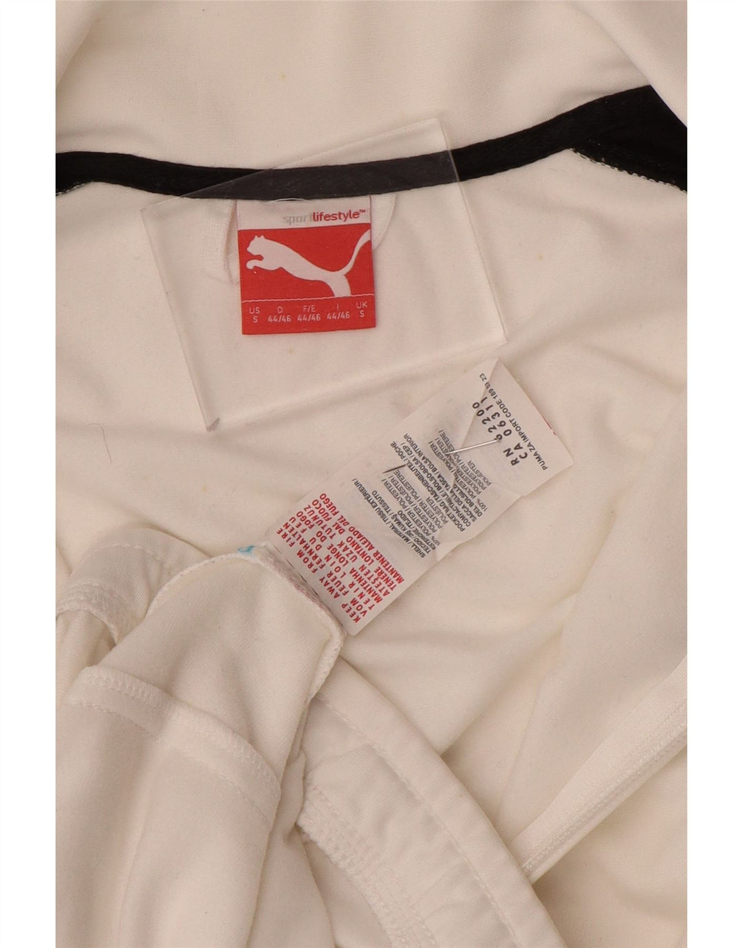 Puma Herren-Trainingsanzug-Oberteil, Jacke, Größe S, Weiß, Polyester