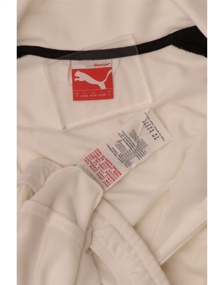 Puma Herren-Trainingsanzug-Oberteil, Jacke, Größe S, Weiß, Polyester