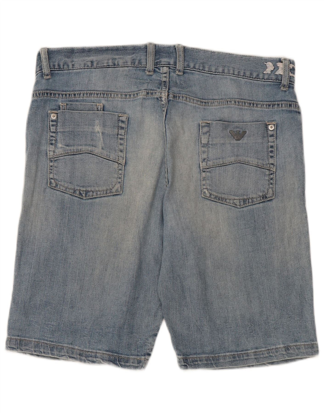 Armani Jungen-Jeansshorts, 15–16 Jahre, W34, blaue Baumwolle