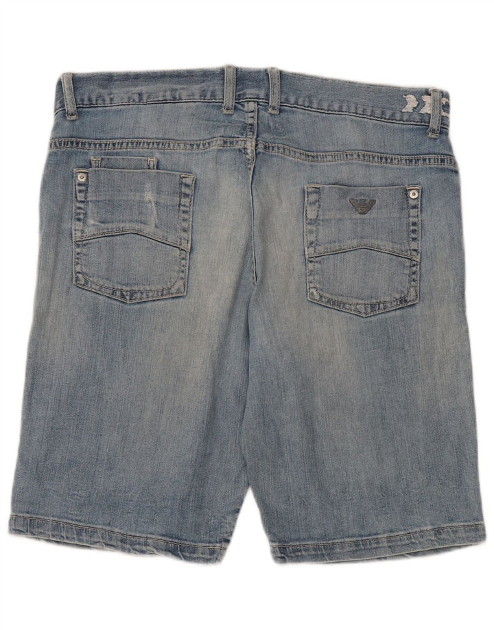 Armani Jungen-Jeansshorts, 15–16 Jahre, W34, blaue Baumwolle