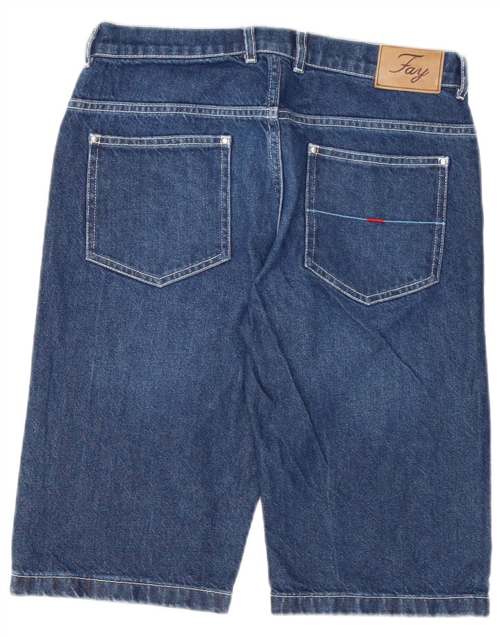 Fay Denim-Shorts für Jungen, 15–16 Jahre, W28, blaue Baumwolle