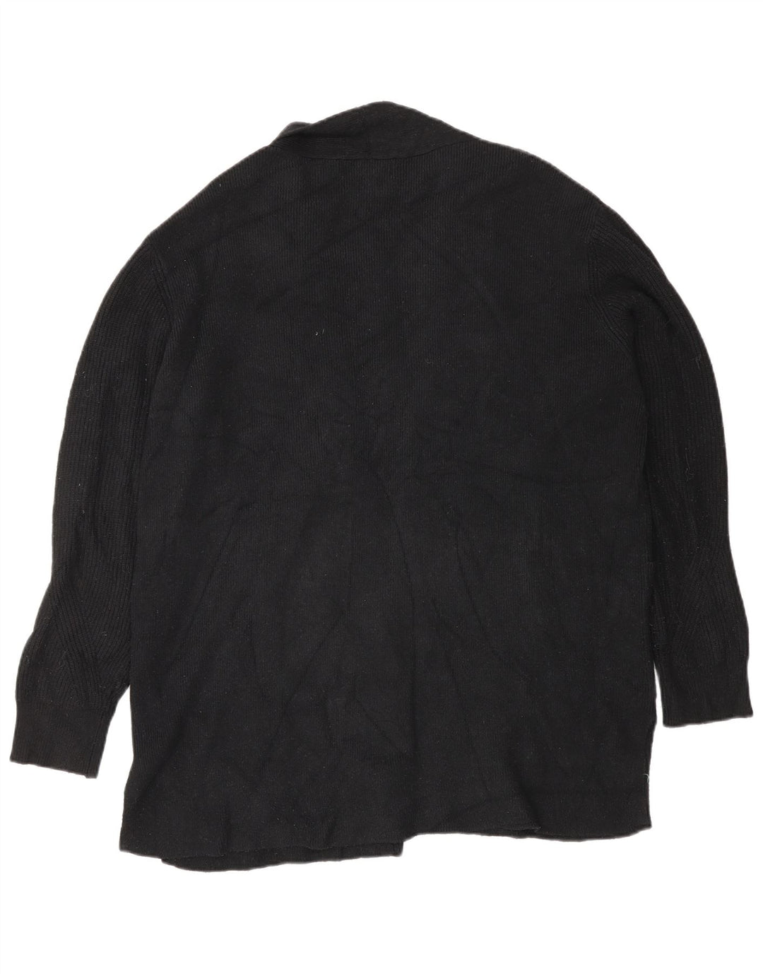 Marks & Spencer Damen Übergroßer offener Cardigan-Pullover UK 18 XL Schwarz